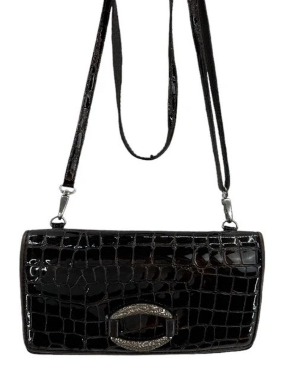 Brighton Crossbody Wallet. Black